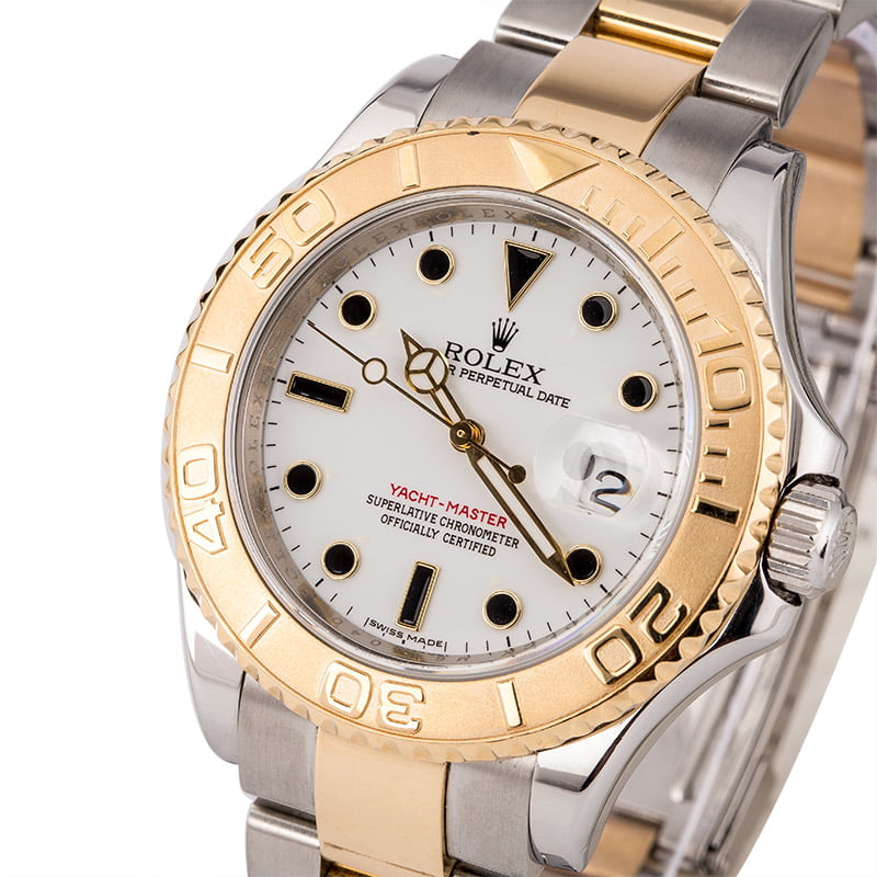 Used Rolex Yacht-Master 16623 Two-Tone Oyster with White Dial