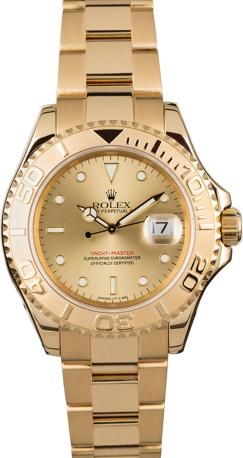 Rolex YachtMaster 16628 Yellow Gold Oyster