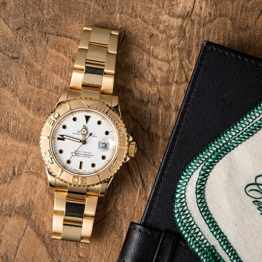 solid gold rolex yacht master