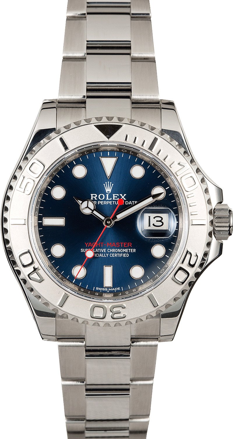 Used Rolex Yacht-Master 116622 Blue Dial