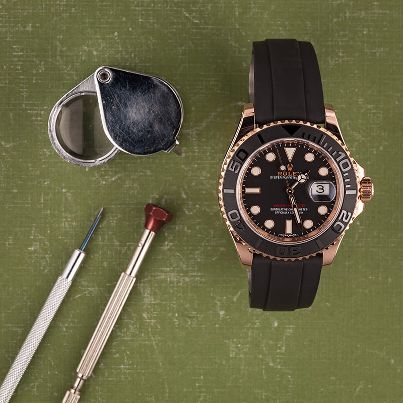 rolex yachtmaster rose gold review