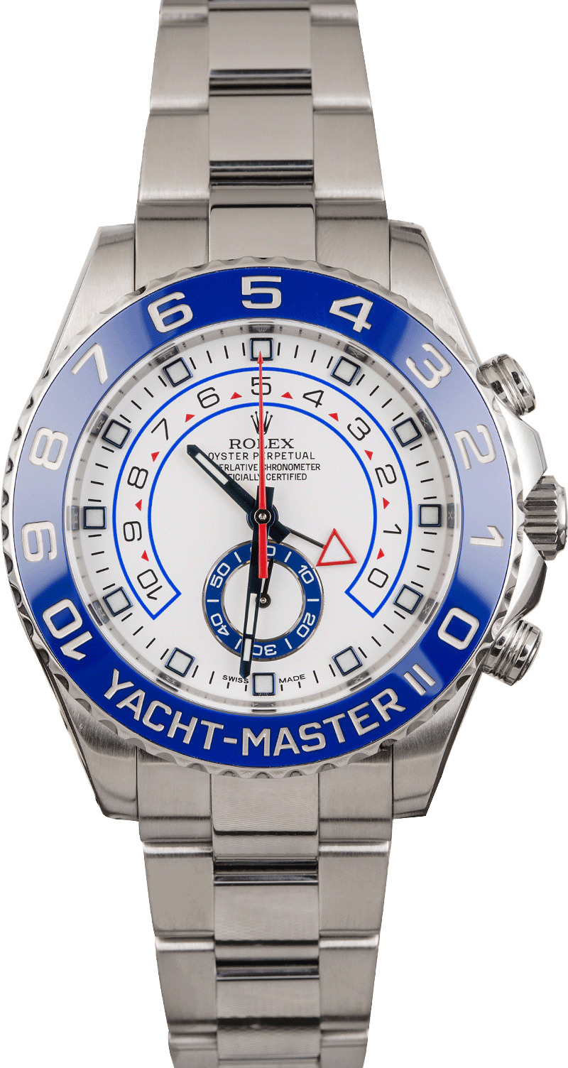 Buy Used Rolex Yachtmaster 116680WSO | Bob's Watches - Sku
