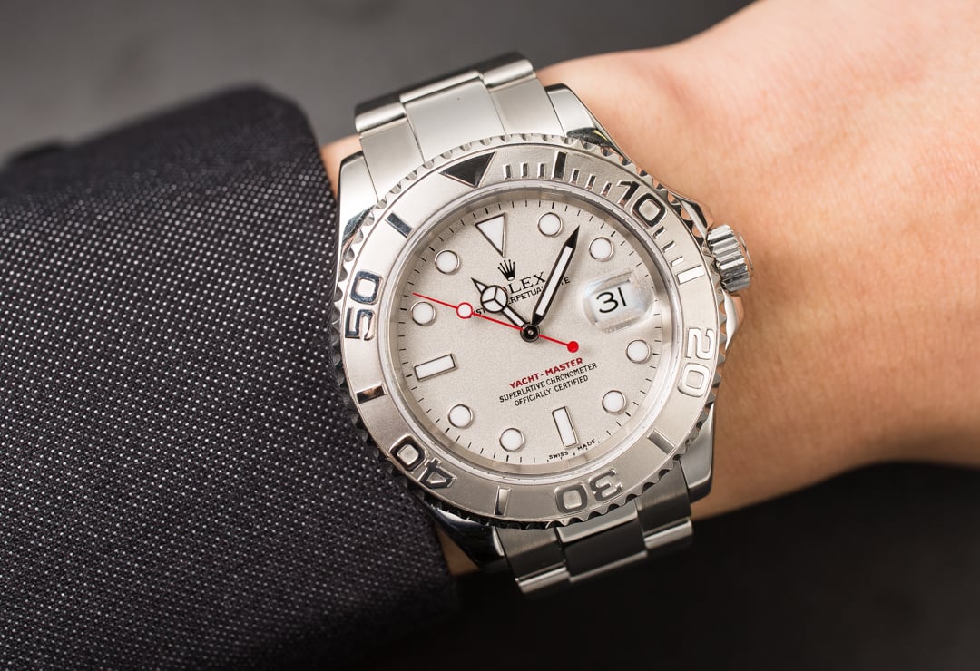 yachtmaster platinum dial