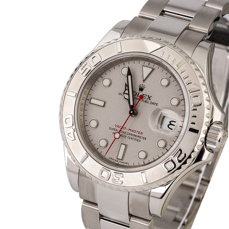 Pre Owned Rolex Men's Yachtmaster Stainless Steel and ...