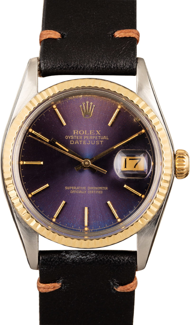 rolex datejust leather band