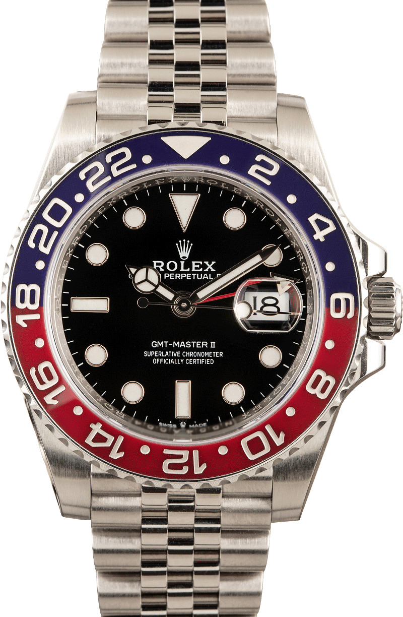 pre owned rolex gmt pepsi