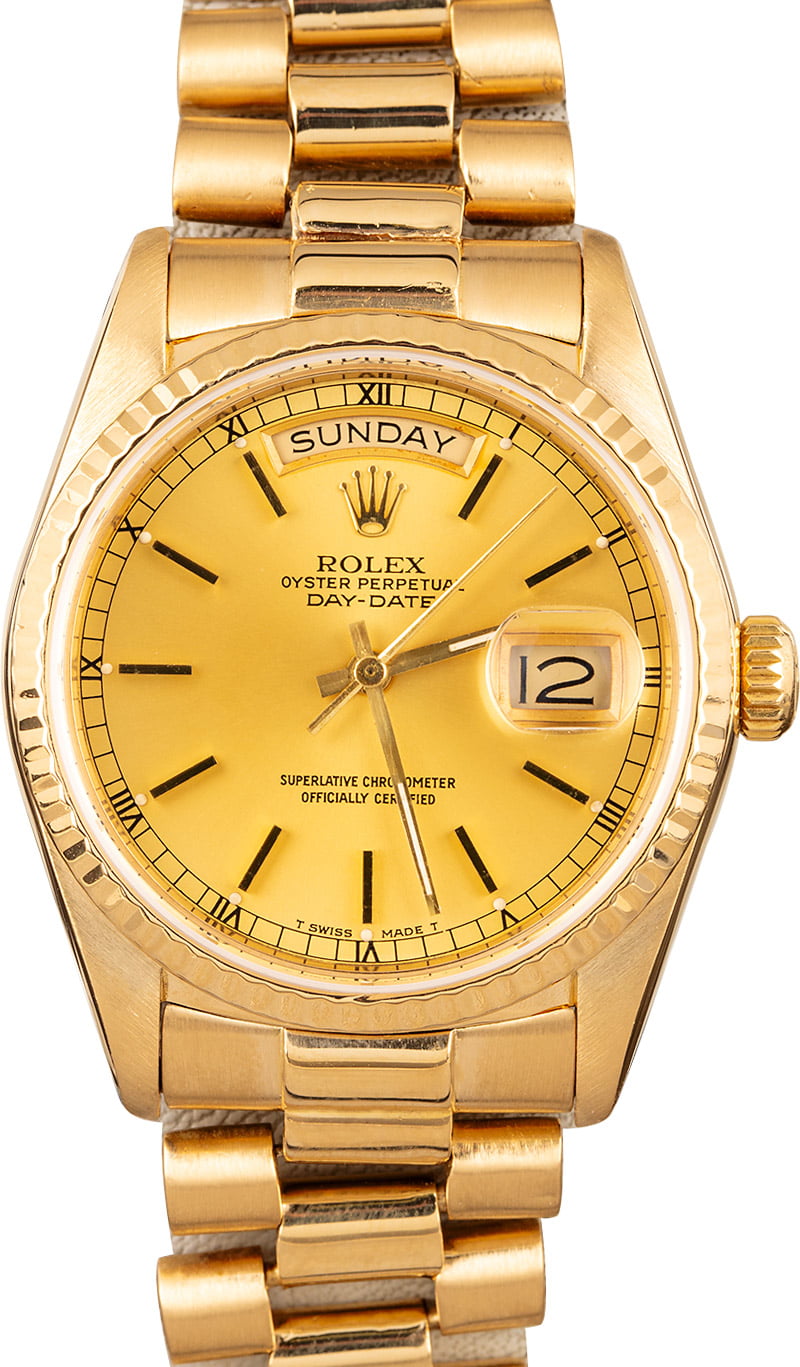 rolex yellow gold president