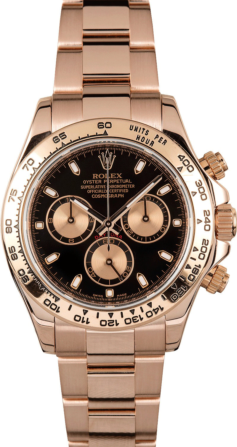 rolex oyster perpetual superlative chronometer officially certified cosmograph rose gold