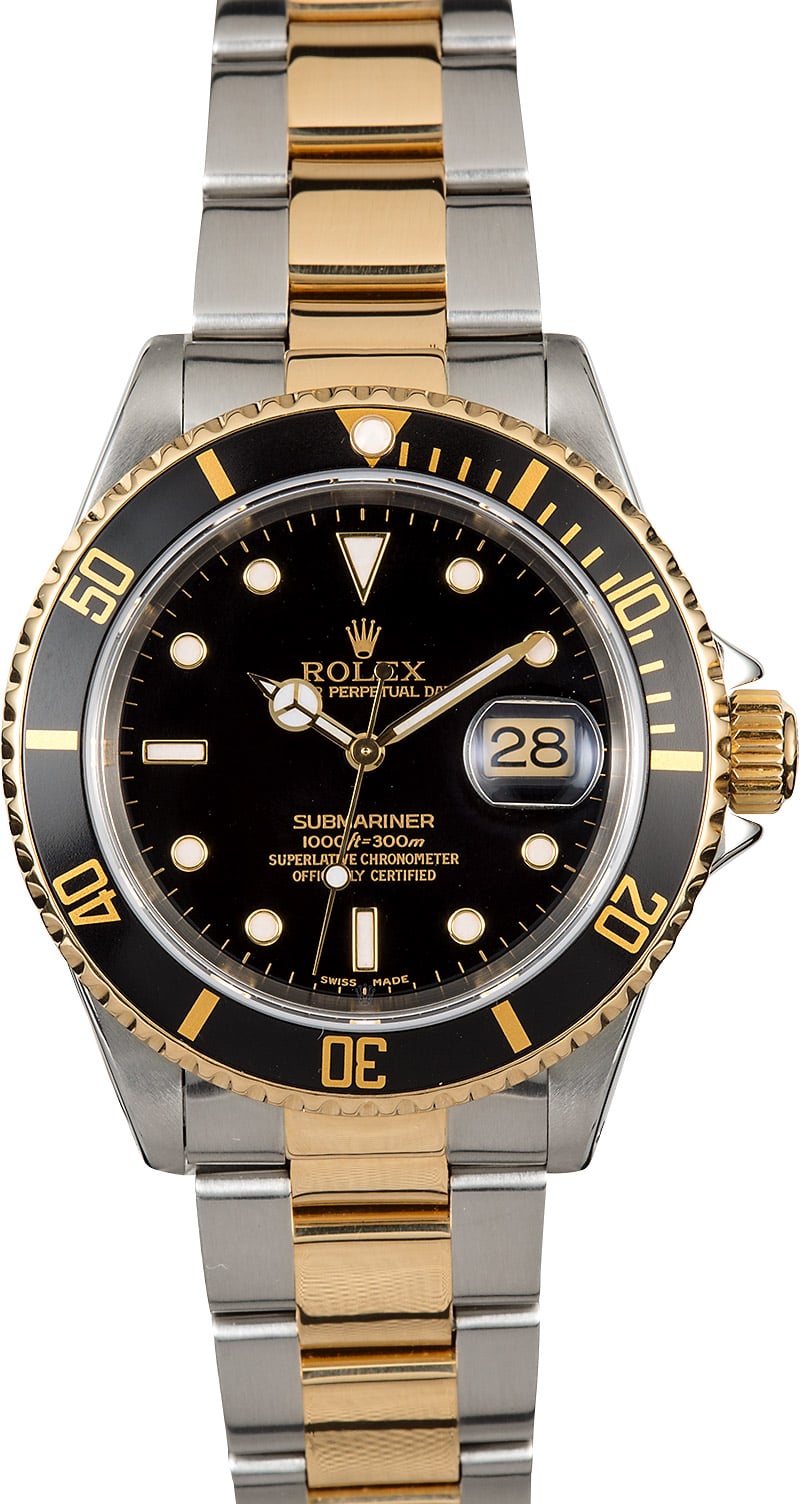 1997 rolex submariner two tone