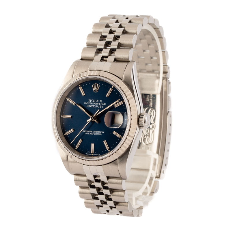 Pre Owned Rolex Datejust 16234 Blue Dial