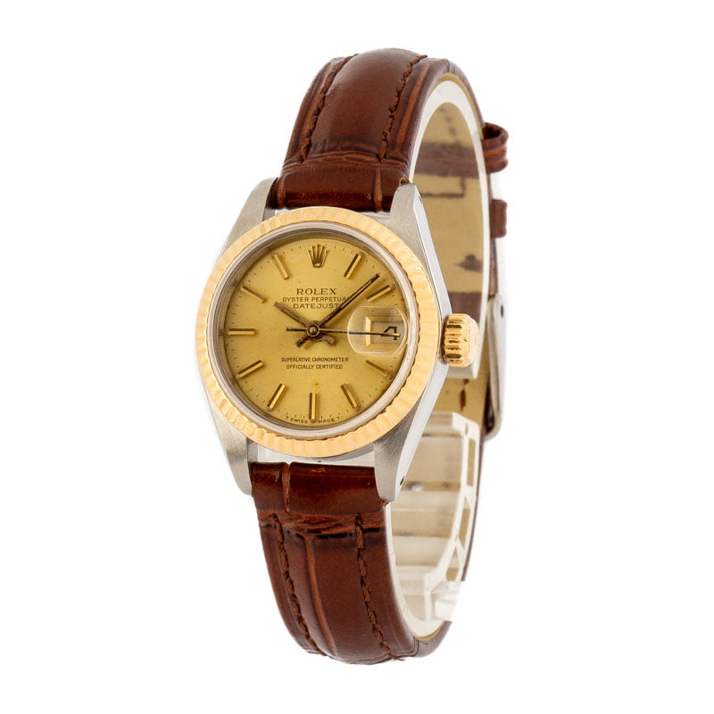 Pre-Owned Rolex Datejust 69173 Steel & Gold