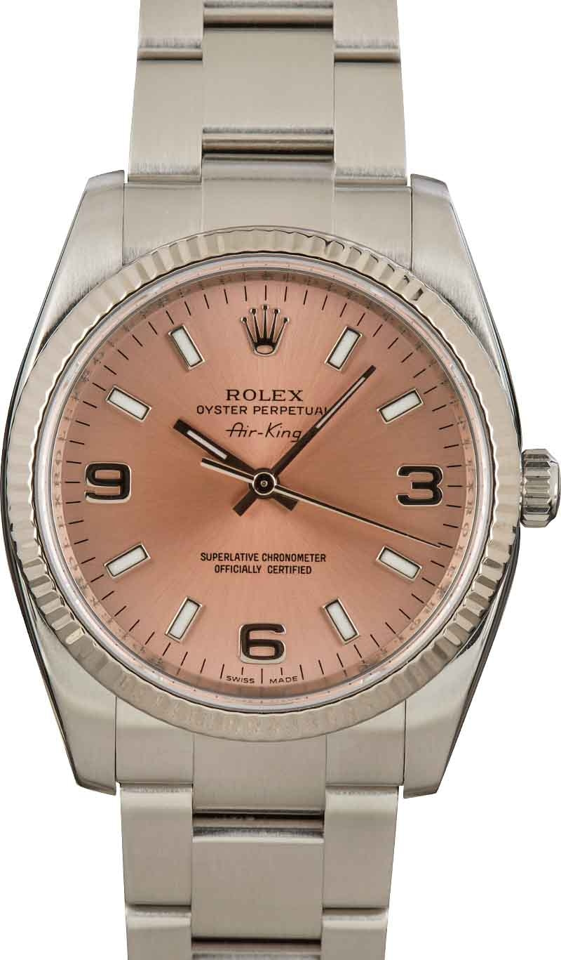 Rolex air king pink dial hotsell