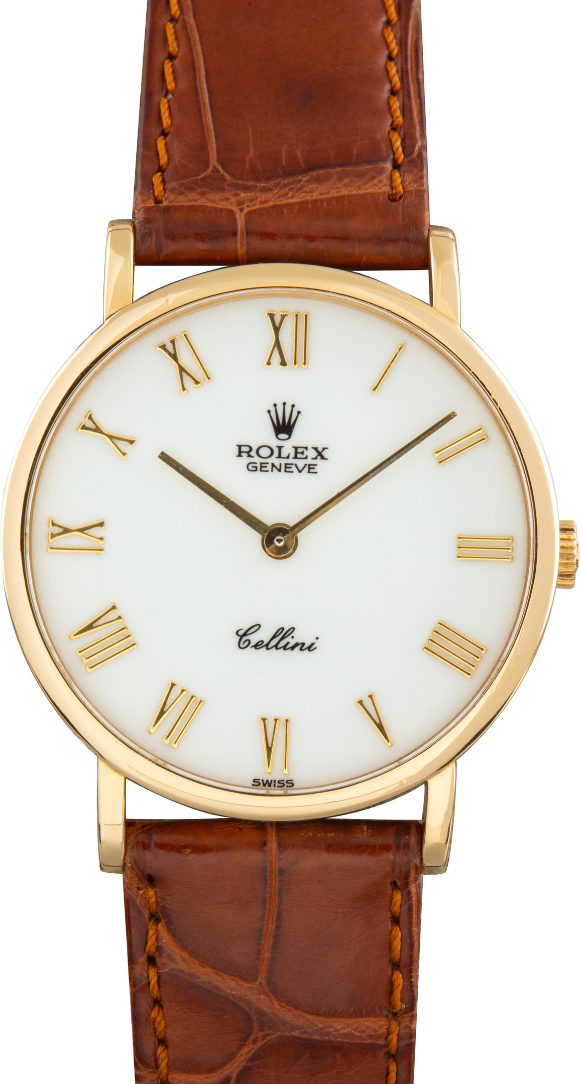 Used Rolex Cellini White Roman Dial Ref 5112