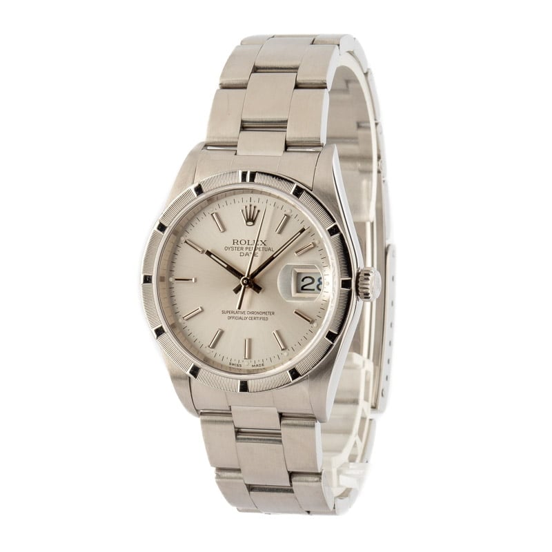 Men's Rolex Date Steel Model 15210