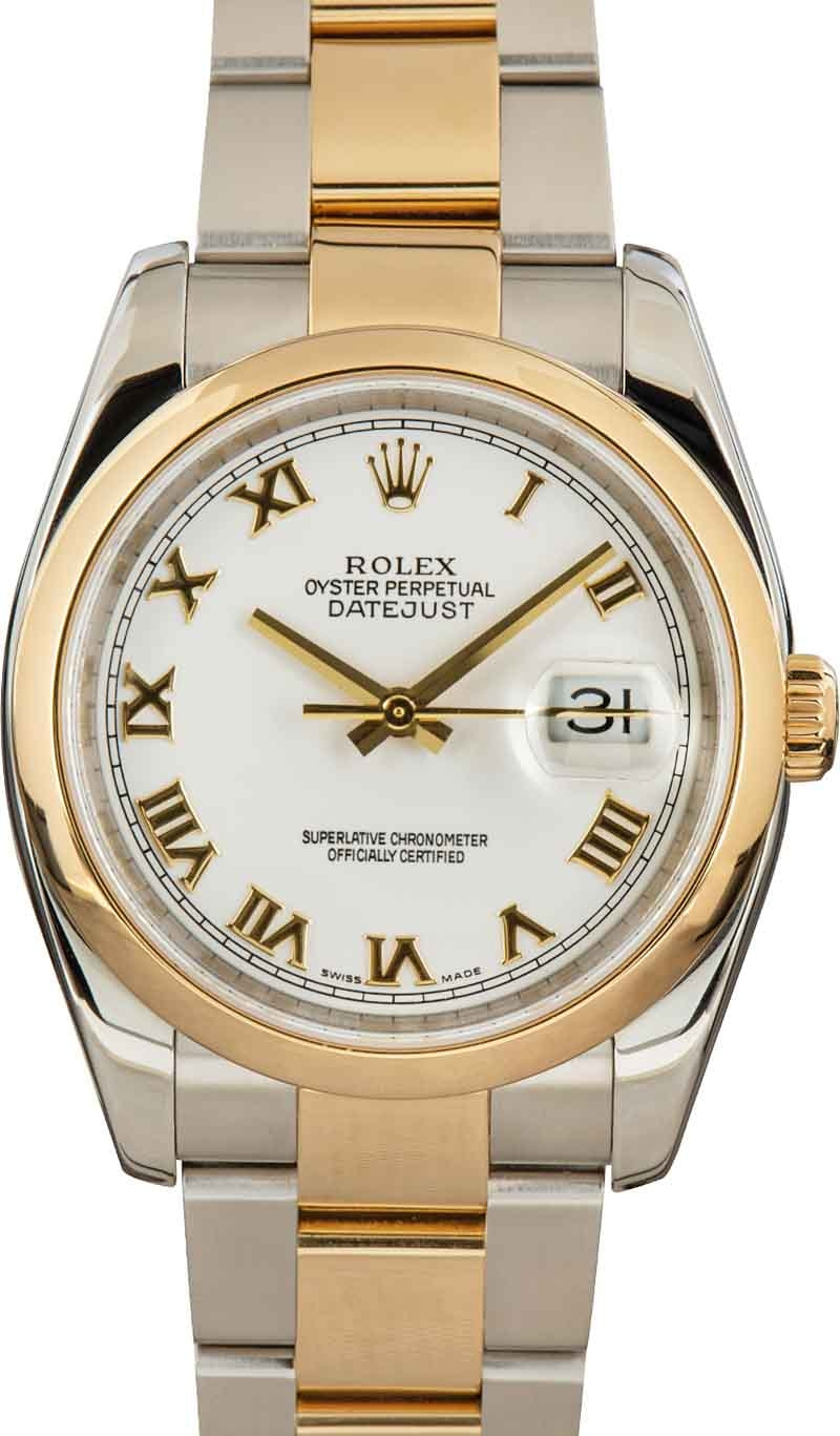 Buy Used Rolex Datejust 116203 Bob s Watches Sku 162898