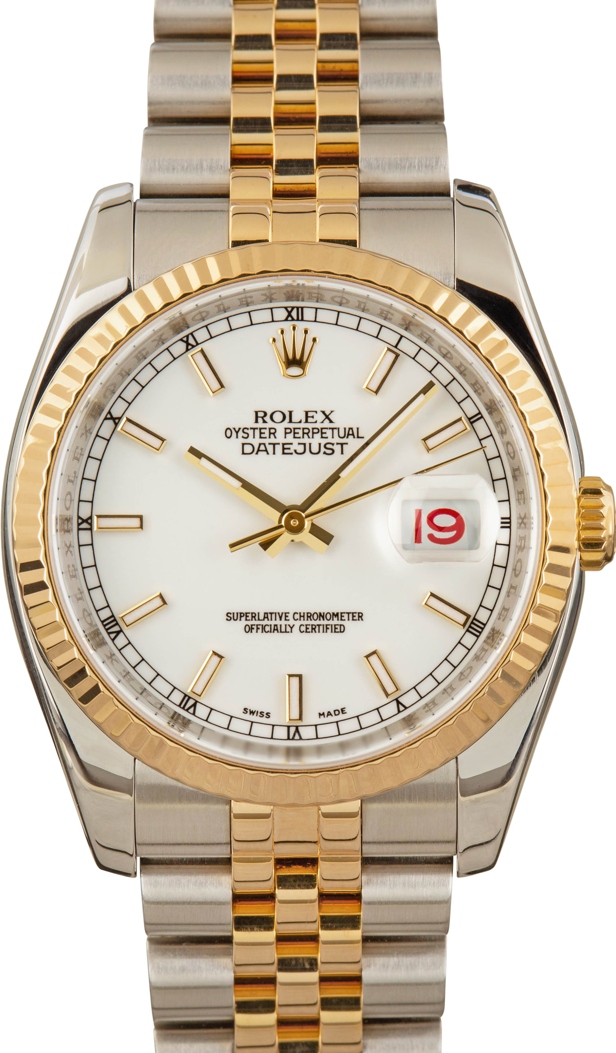rolex datejust 38mm two tone