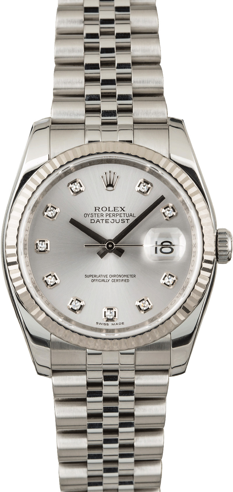 used silver rolex