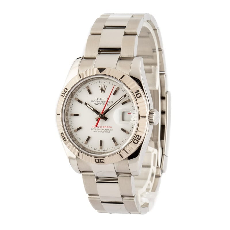 Pre-Owned Rolex Datejust 116264 White "Thunderbird"