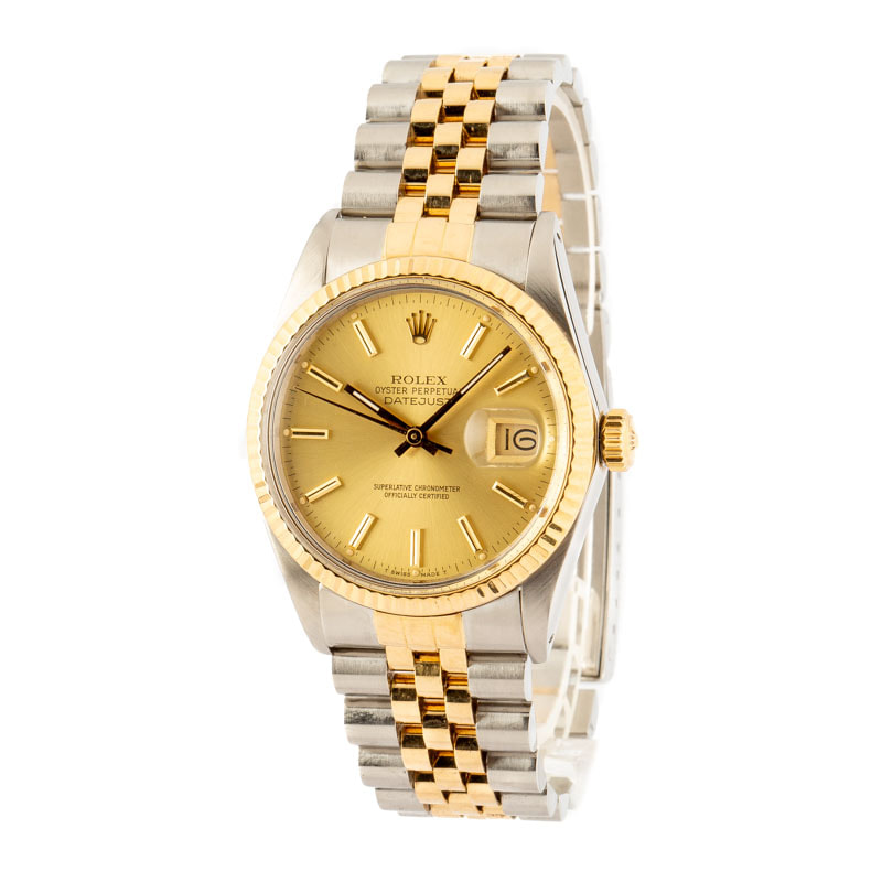 Pre-Owned Rolex Datejust 16013 Champagne 1