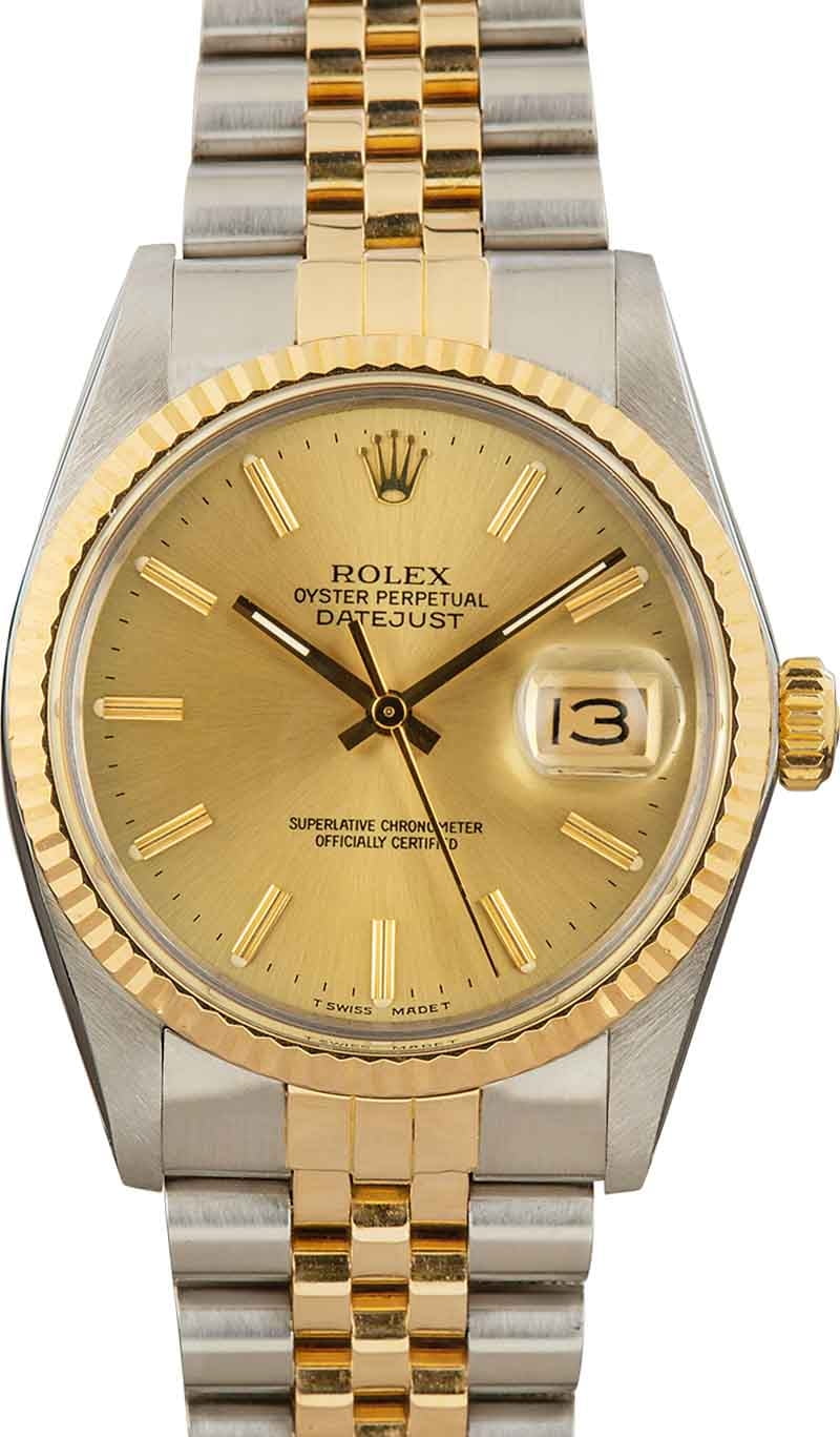 budget modbydeligt Interessant Buy Used Rolex Datejust 16013 | Bob's Watches - Sku: 156656