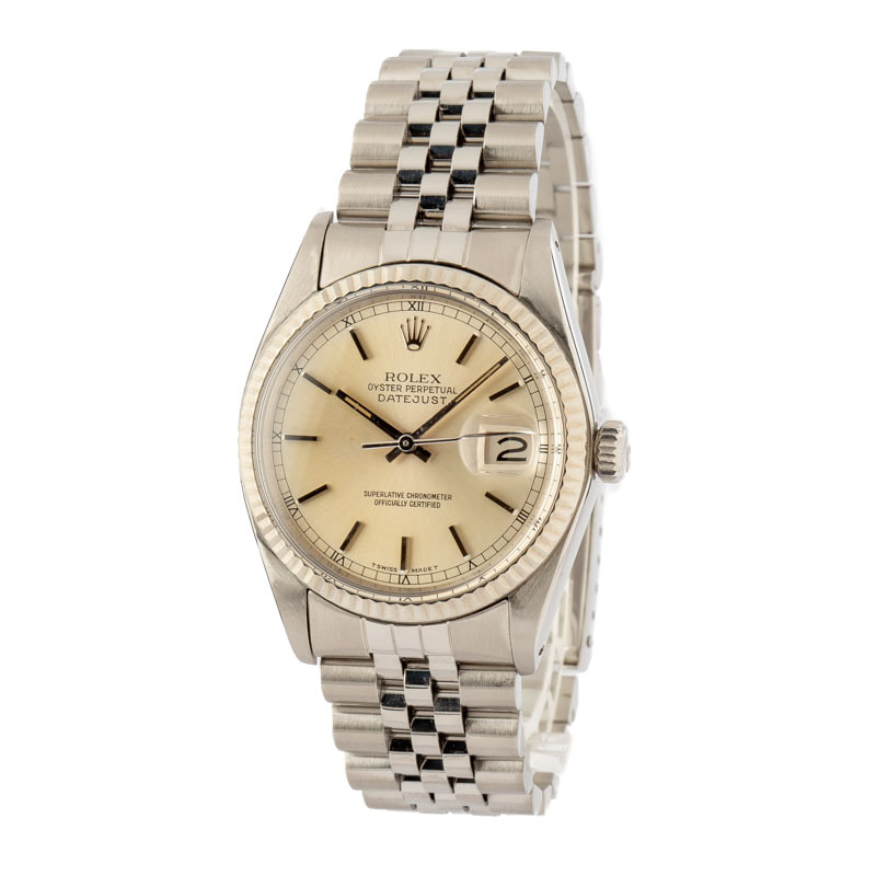 Pre Owned Rolex Datejust 16014 Silver Index