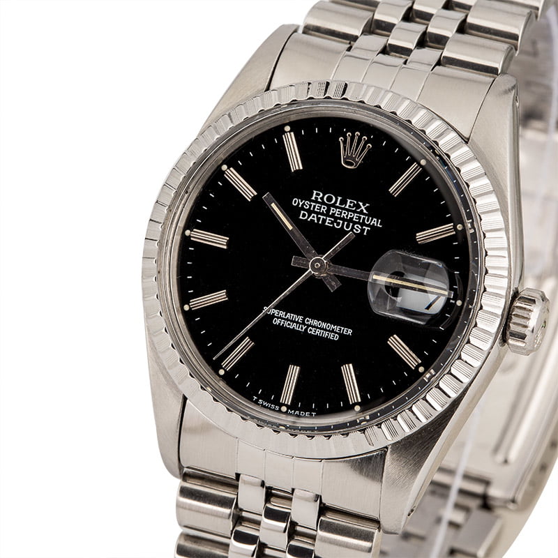 Used Rolex Datejust 16030 Black Dial