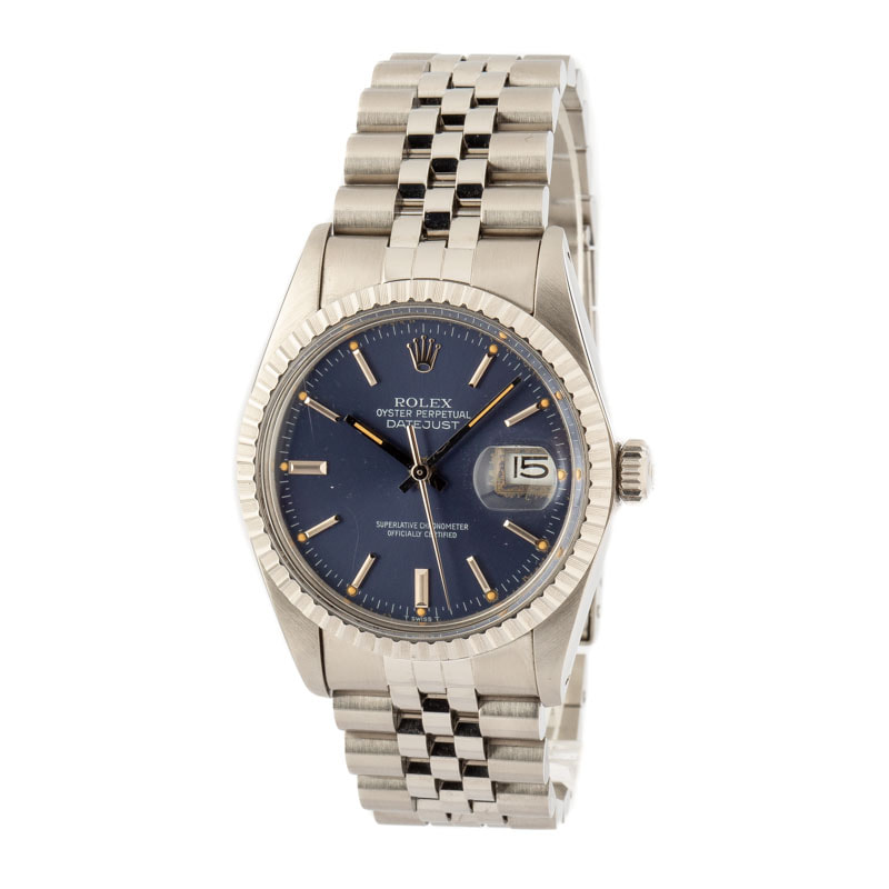 Used Rolex Datejust 16030 Blue Dial