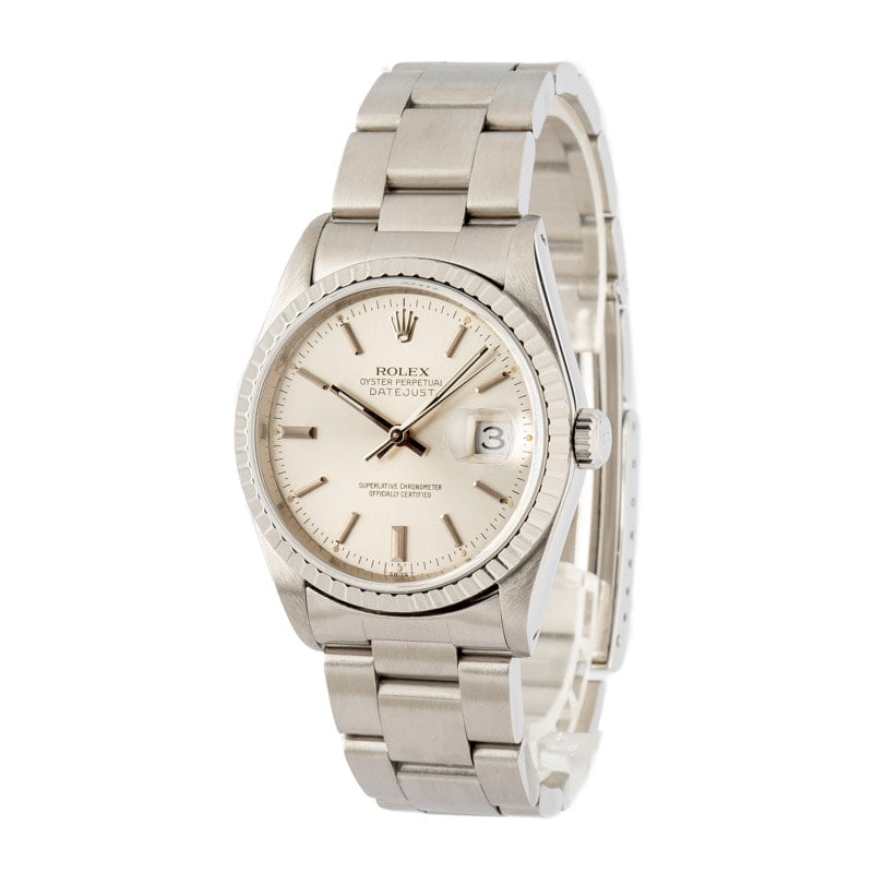 Rolex Datejust 16220 Silver Dial