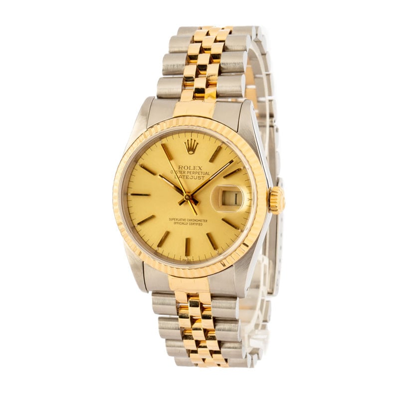 Pre Owned Rolex Datejust 16233 Champagne