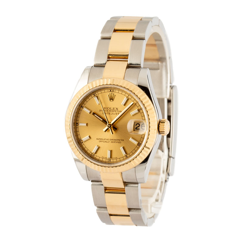 PreOwned Rolex Datejust 178273 Champagne Dial