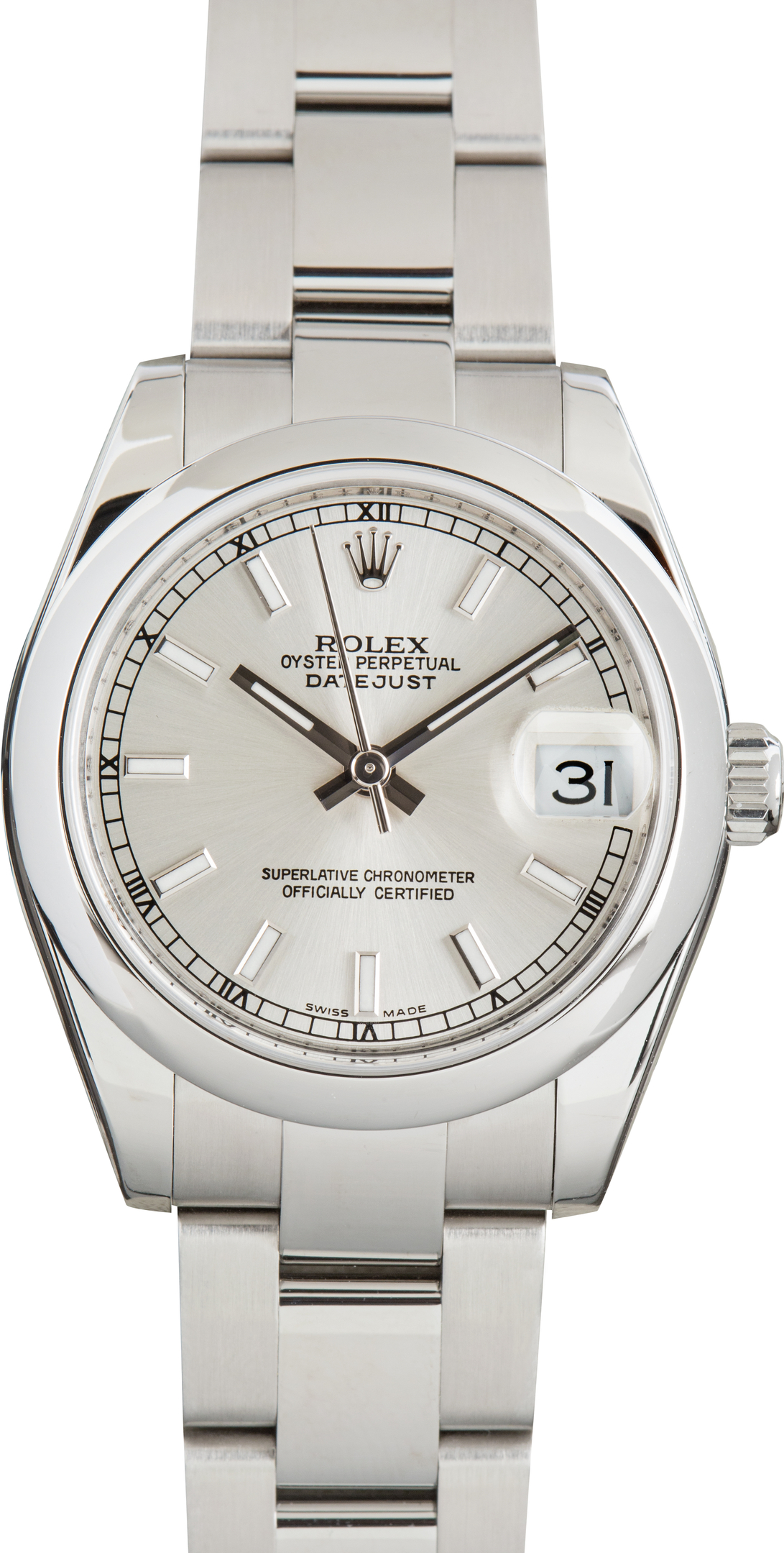 Used Oyster Rolex Datejust 31 Ref 178240 Silver Dial