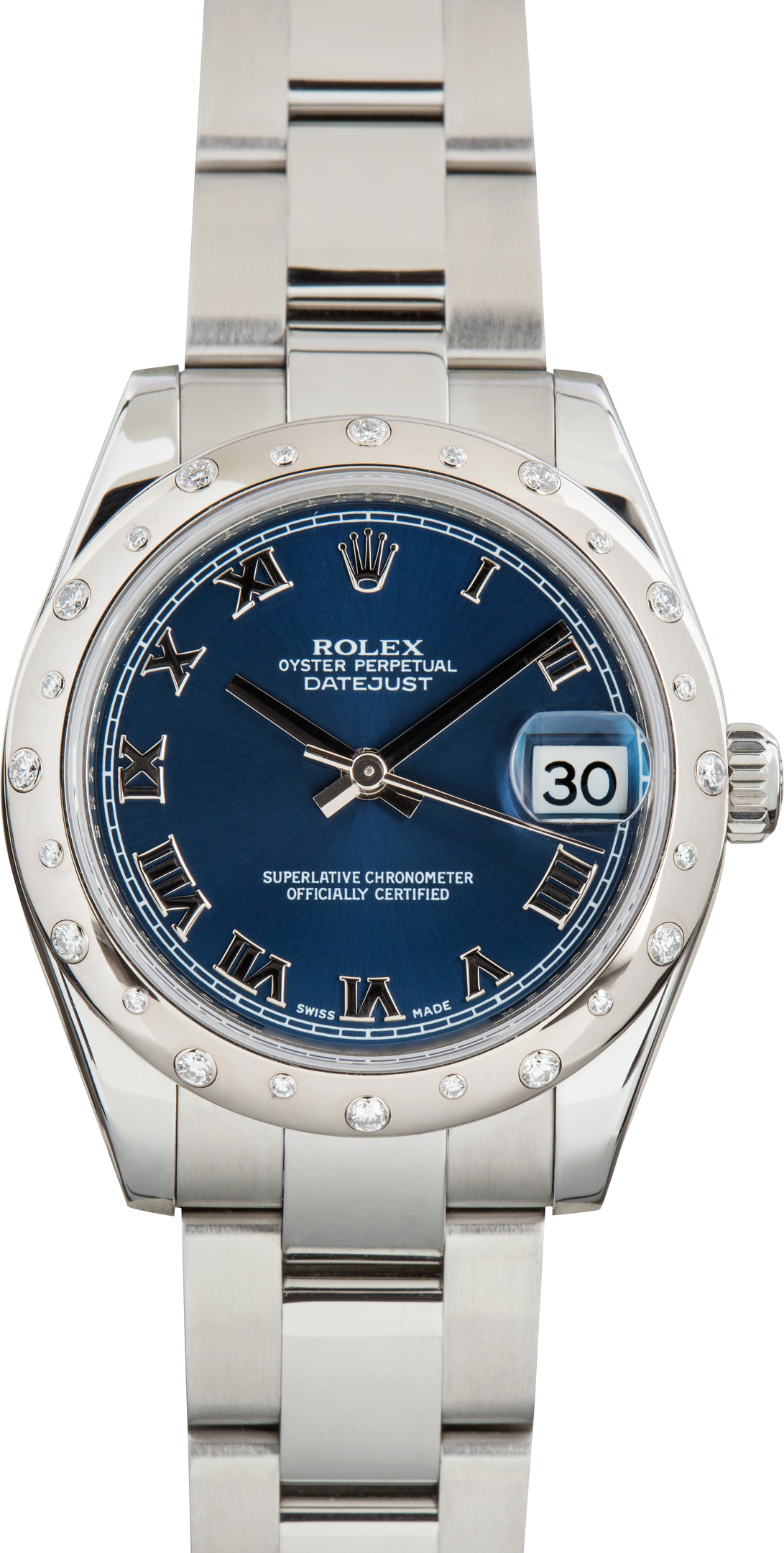 Used Ladies Rolex Datejust Ref 178344 Diamond Bezel