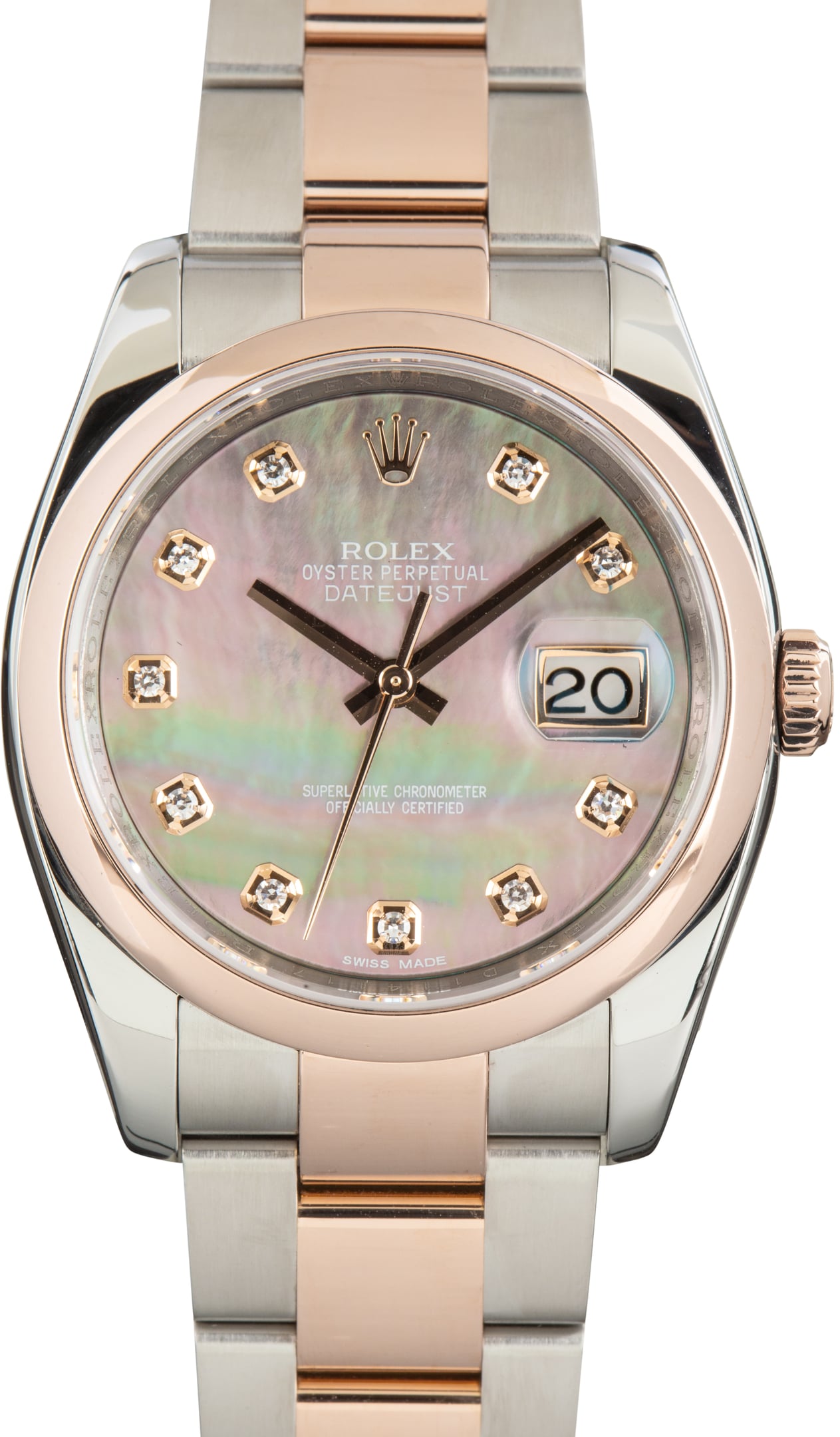 Used Rolex Datejust 36 Ref 116201 Mother of Pearl Diamond Dial