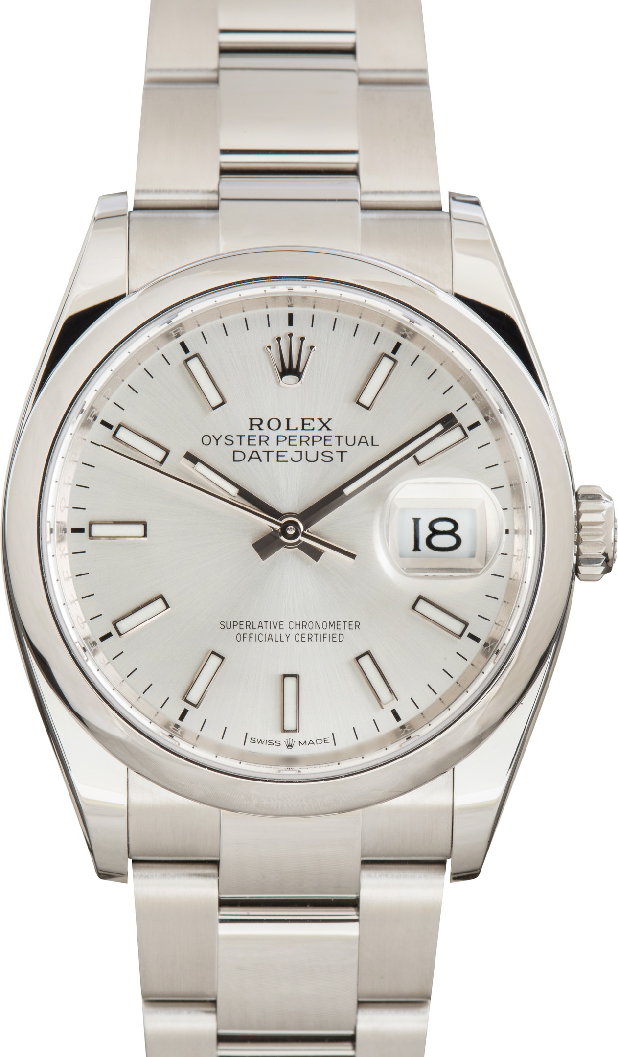 Pre-Owned Rolex Datejust 36 Silver Dial Ref 126200