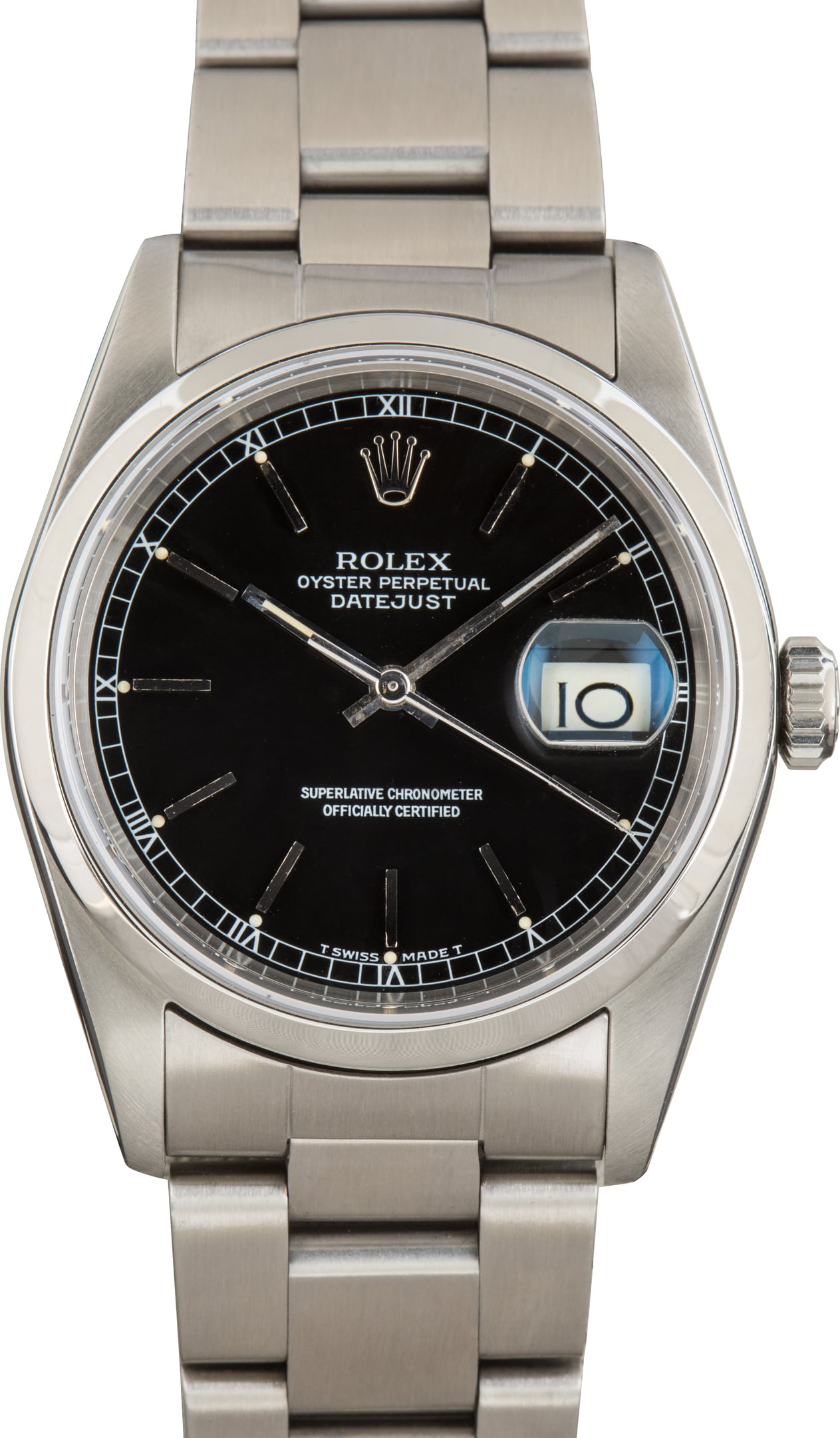 Used Rolex Datejust Ref 16200 Black Dial