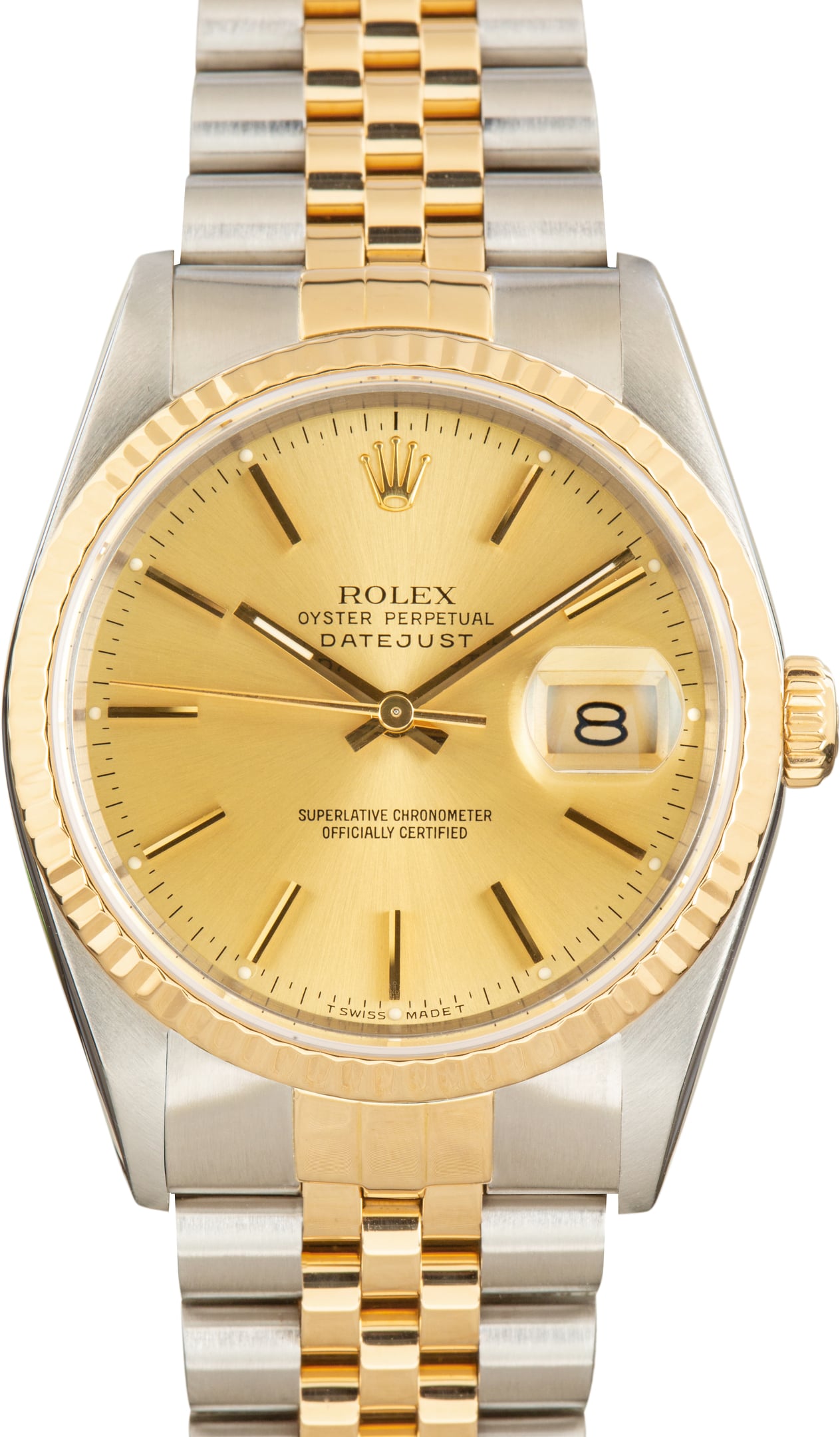 Pre-Owned Rolex Datejust 36 Ref 16233 Steel & Yellow Gold