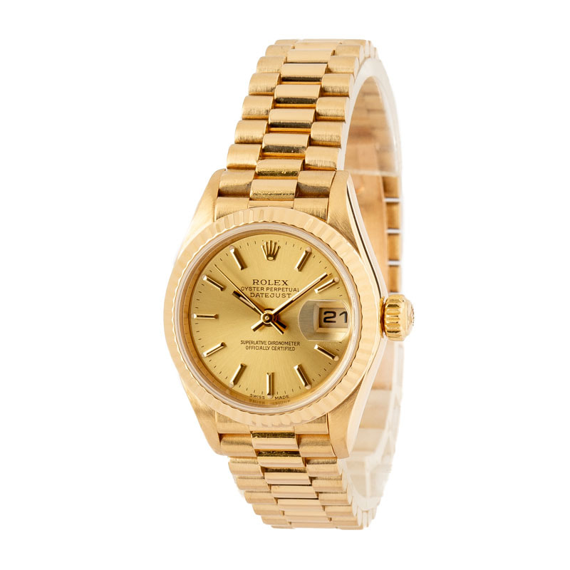 Pre-Owned Rolex Ladies Datejust 79178 18k Yellow Gold