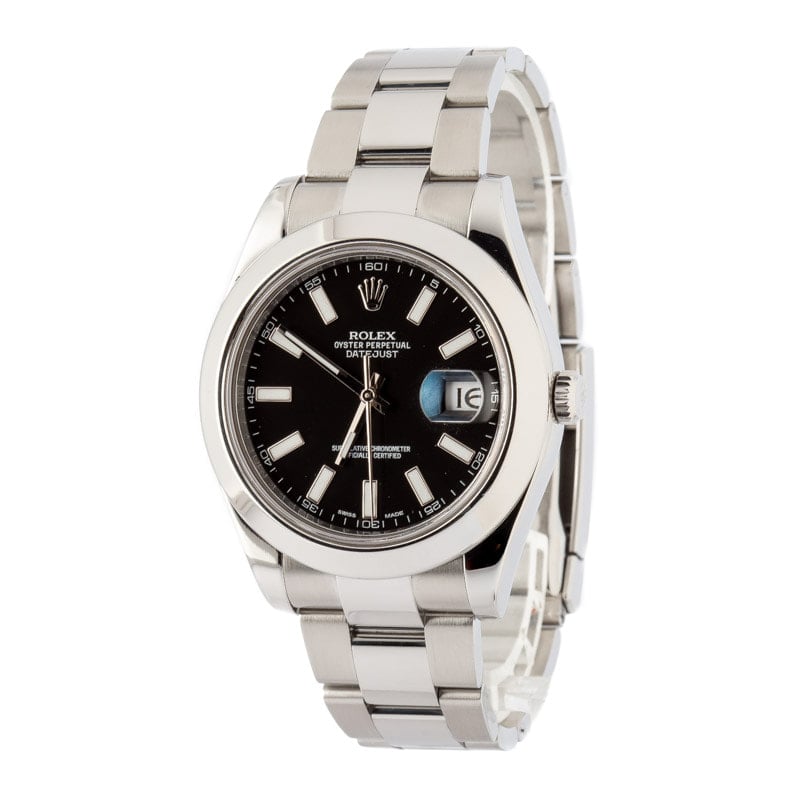 Used Rolex Datejust II Ref 116300 Black Dial 41MM 2