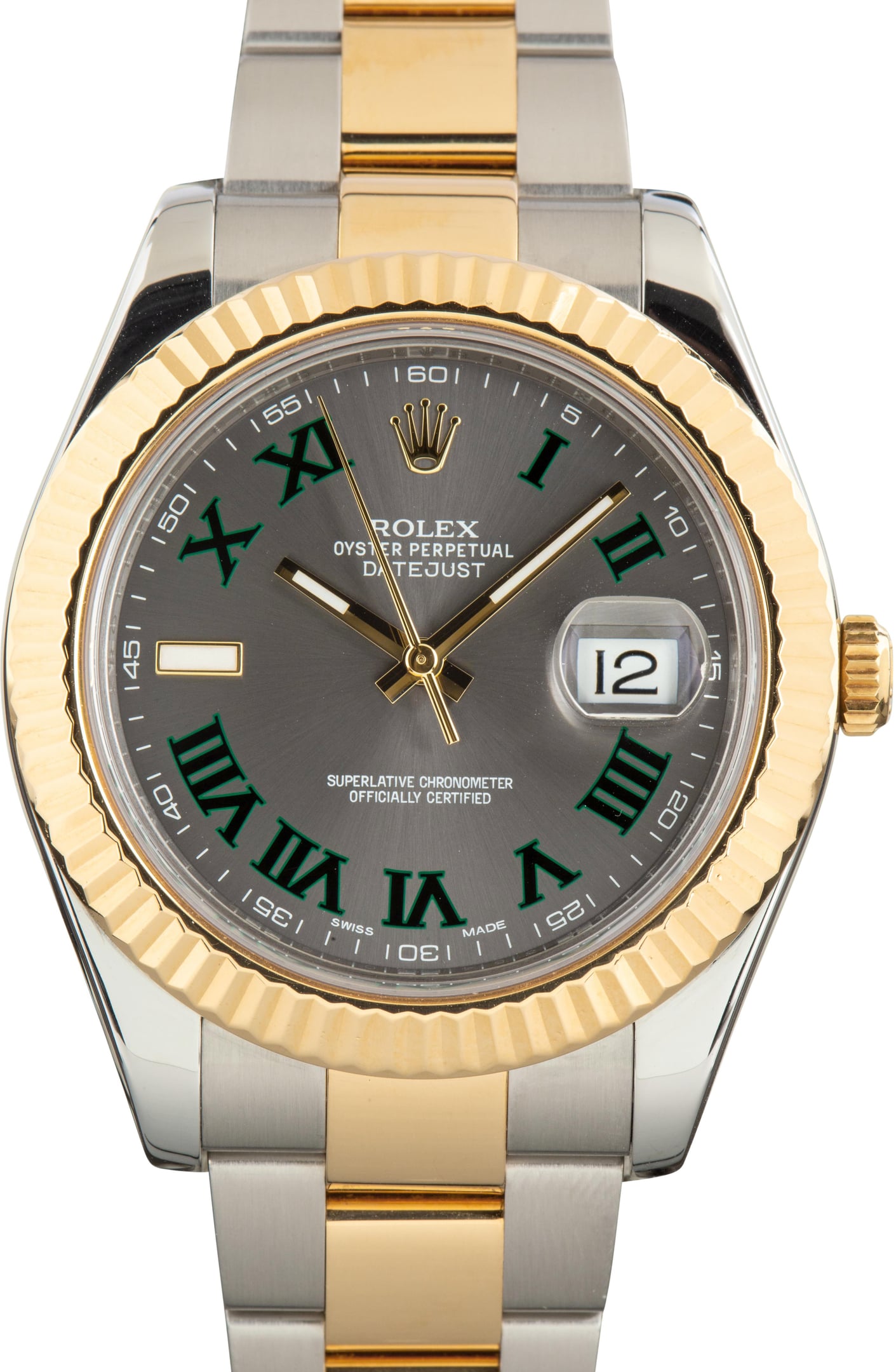Used Rolex Datejust II Ref 116333 Wimbledon Dial
