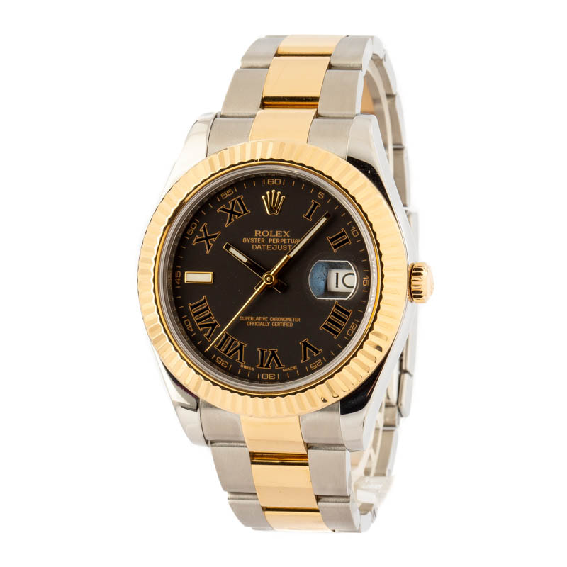 Rolex Datejust II Ref 116333 Roman Dial