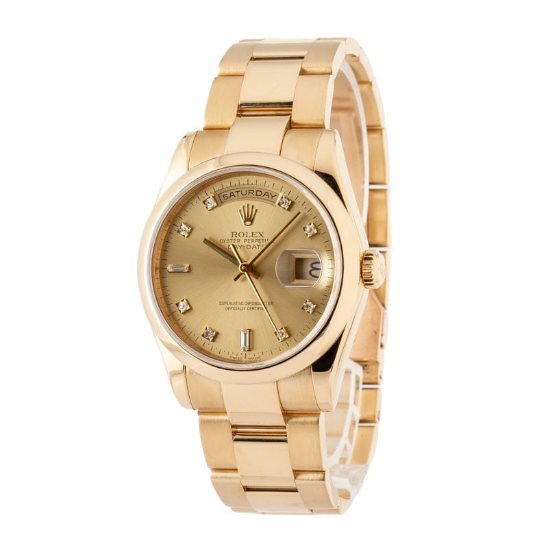 Buy Used Rolex Day-Date 118208 | Bob's Watches - Sku: 172936