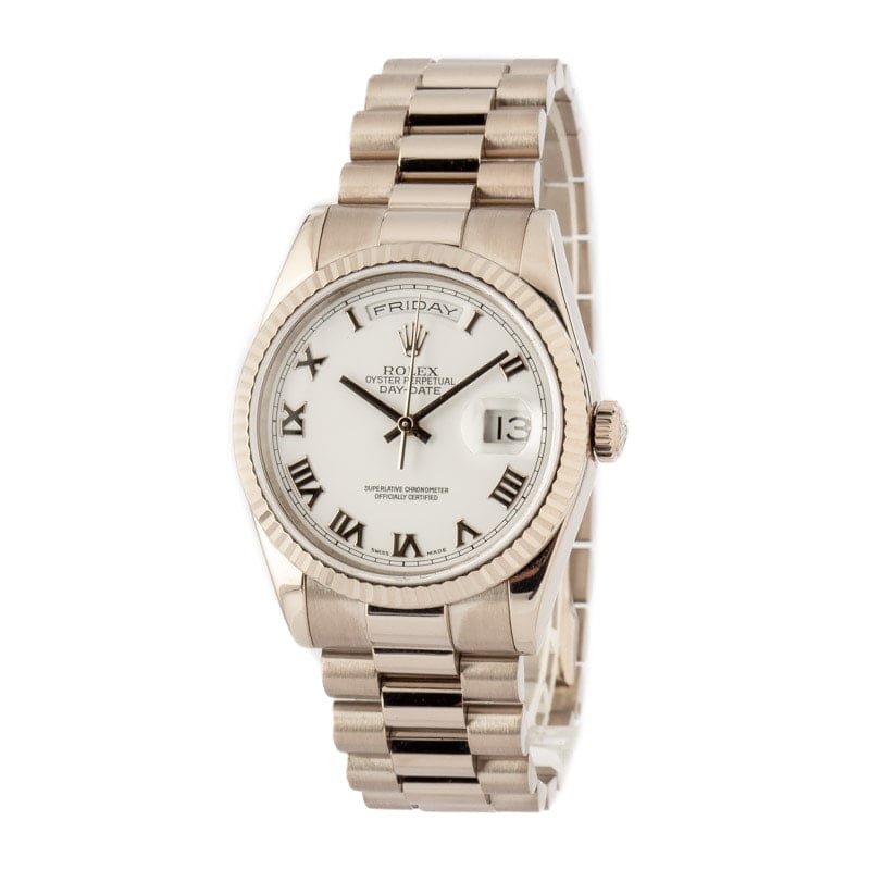 Used Rolex Day Date 118239 White Gold