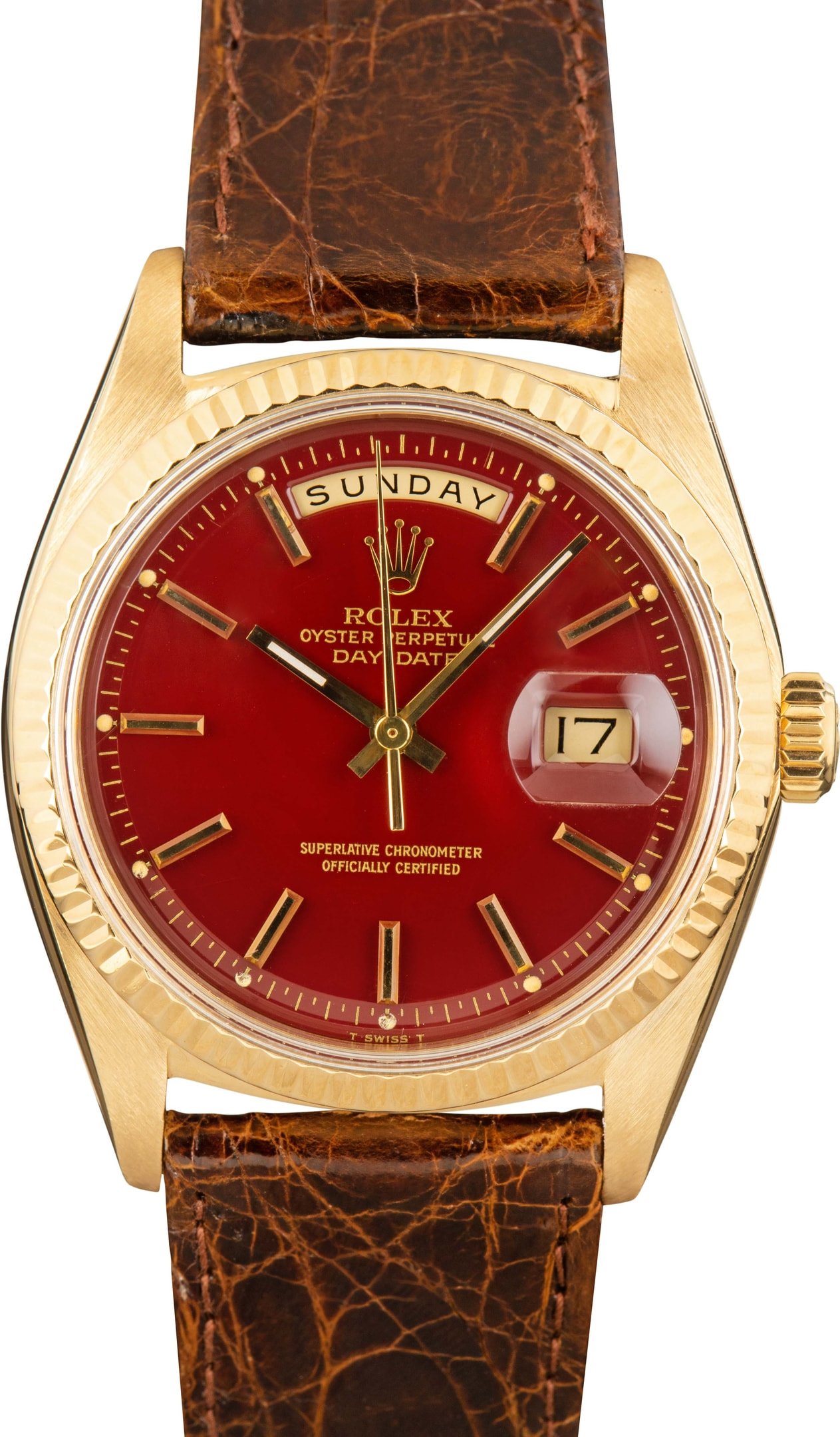 Rolex day date red dial cheap