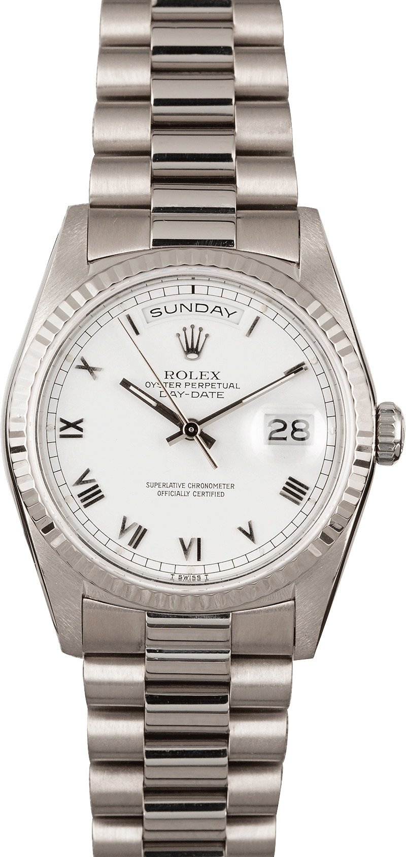 PreOwned Rolex Day-Date 18239 White 
