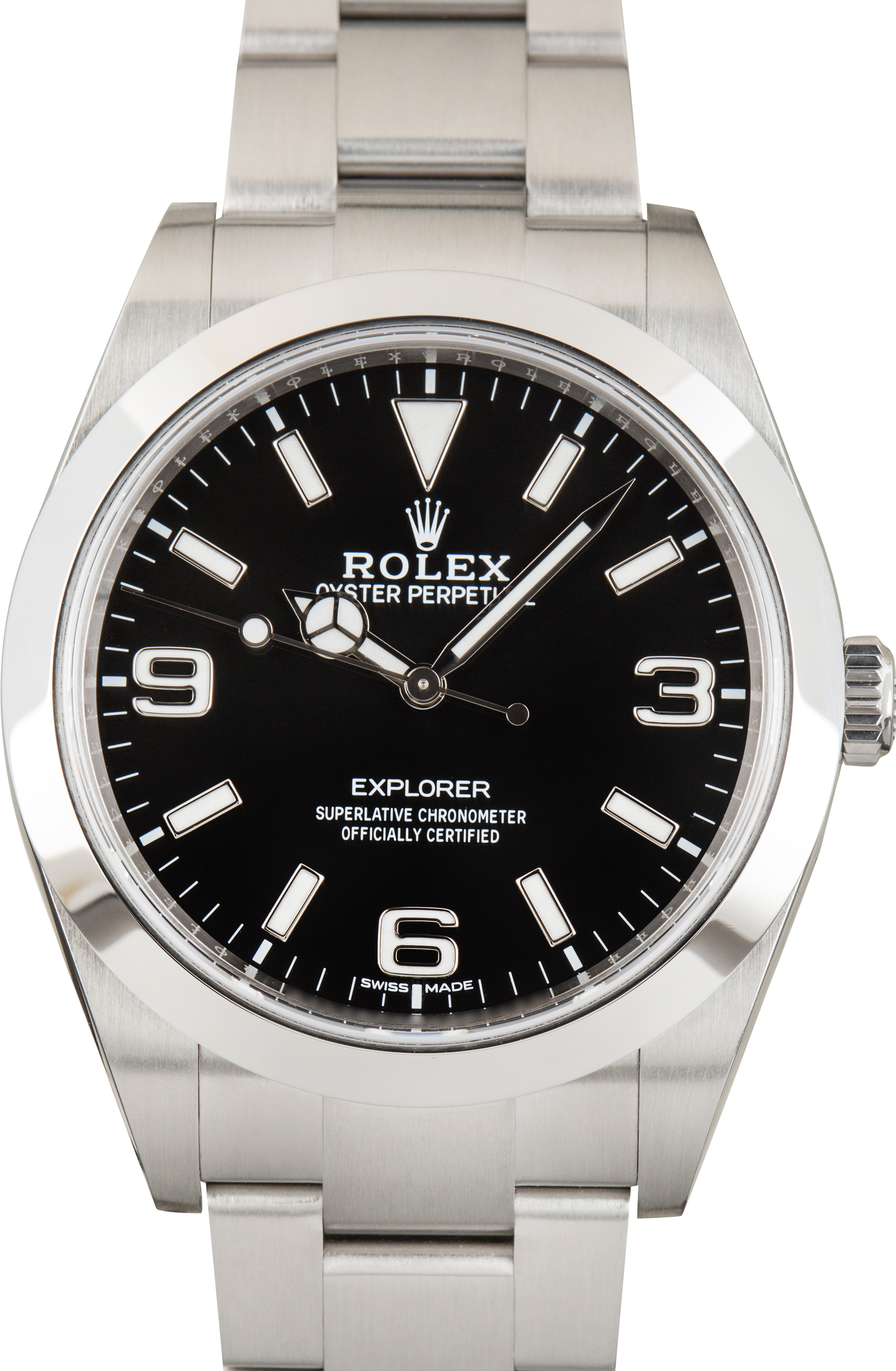Pre-Owned Rolex Explorer Ref 214270 MKII Black Arabic Dial