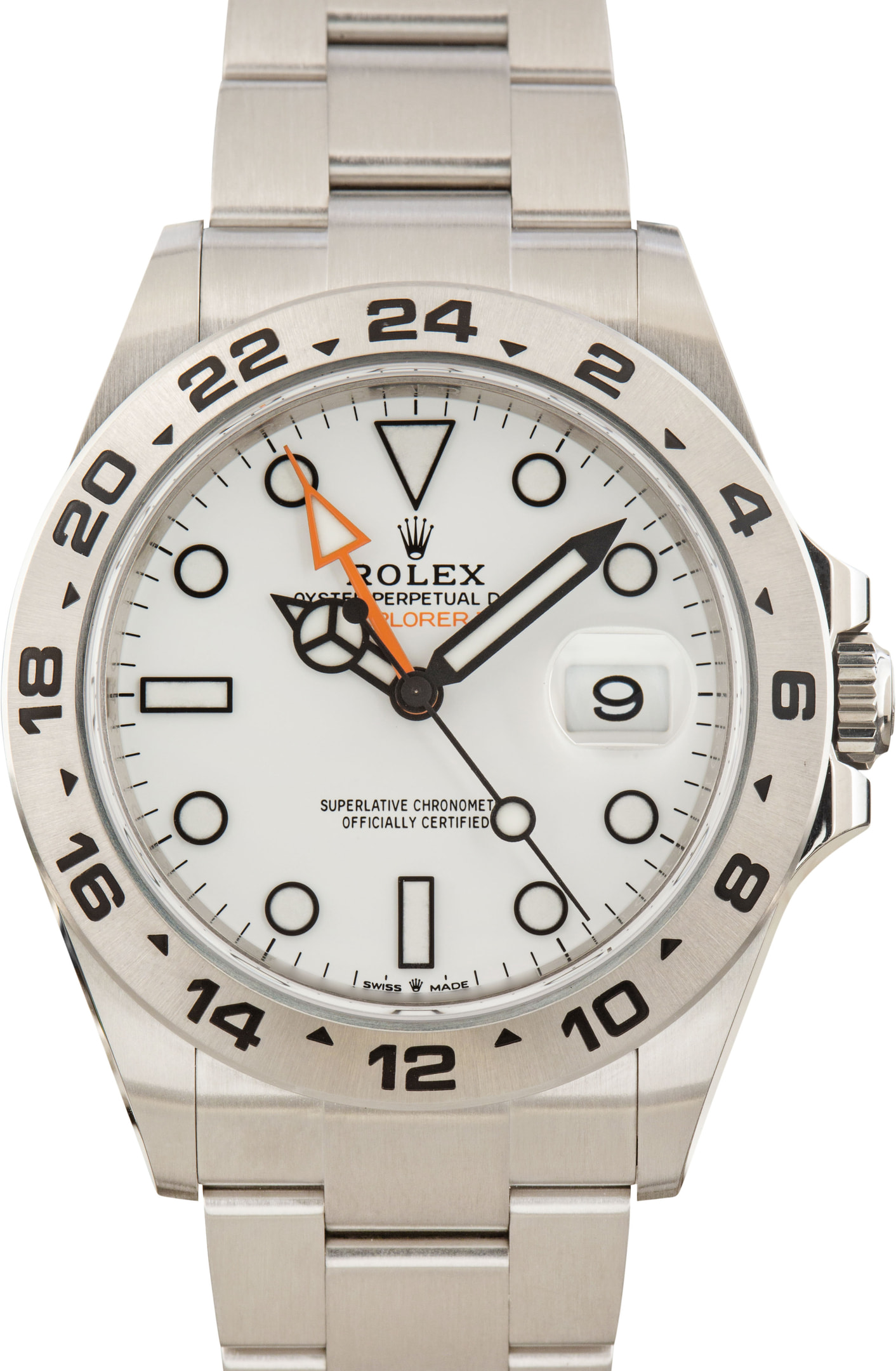 羅夢＊ページ② Rolex Explorer II 16570 *Polar* *3186 Movement* *Engraved Rehaut