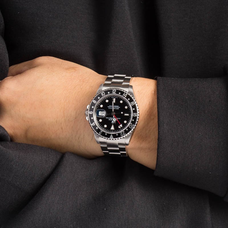 Buy Used Rolex GMT-Master 16710 | Bob's Watches - Sku: 173058