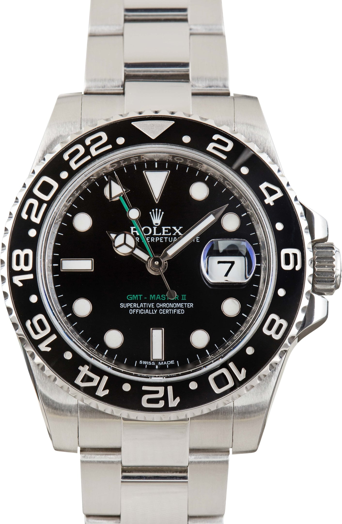 Used Steel Rolex GMT-Master II Ref 116710 Black Dial