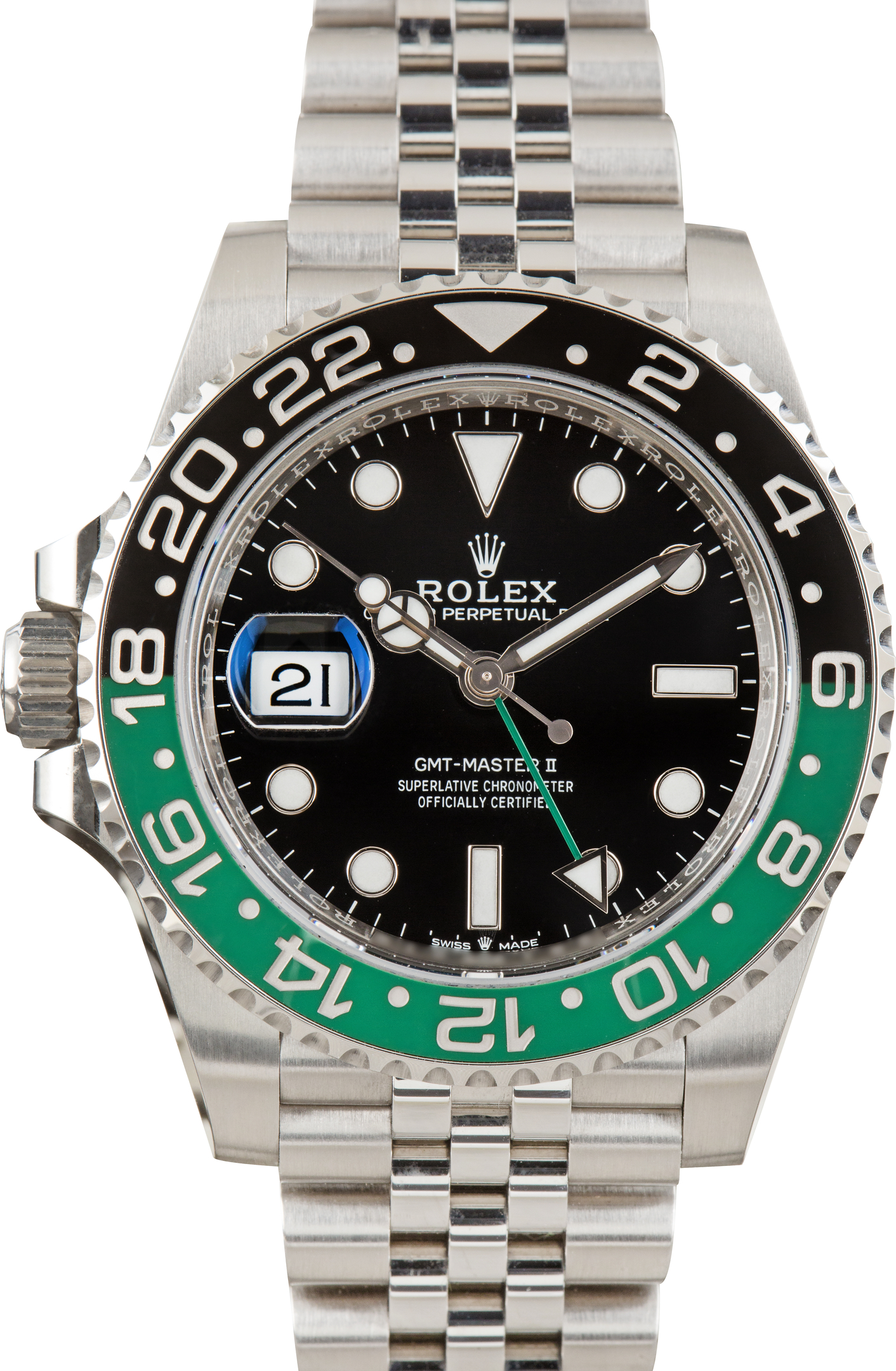 Rolex GMT-Master II 126720 Black Mens Sprite Stainless Steel