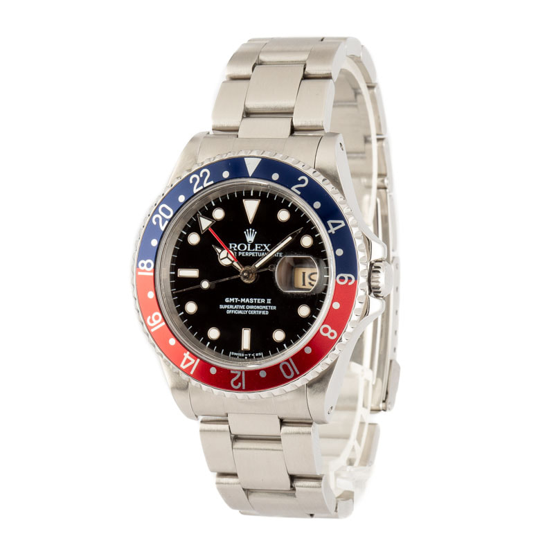 Pre-Owned Rolex GMT-Master II Ref 16710 Stainless Steel